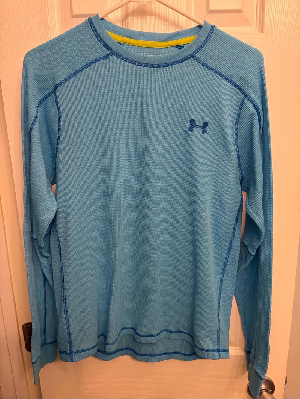 Under Armour Light Blue Men's Long-Sleeve Waffle Top